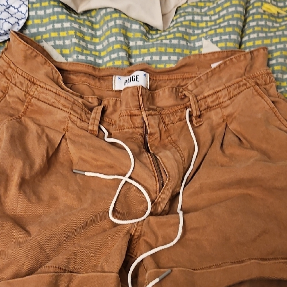 PAIGE Tan Women's Cargo Shorts